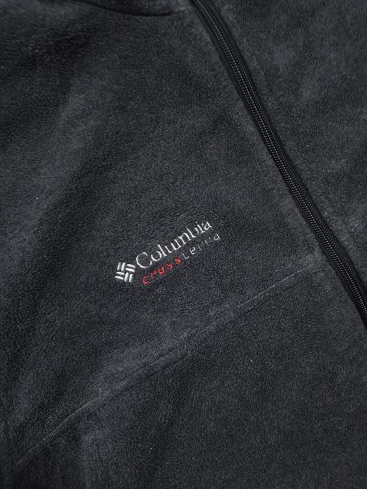 Columbia Full Zip Fleece Jacket Charcoal Men's L (XM6387)