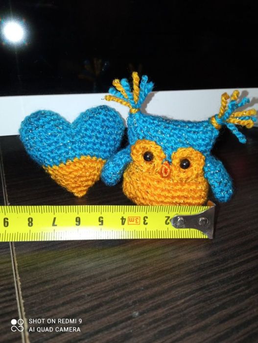 Патріотична сова серце синьо-жовта набір /патриотическая сова сердце