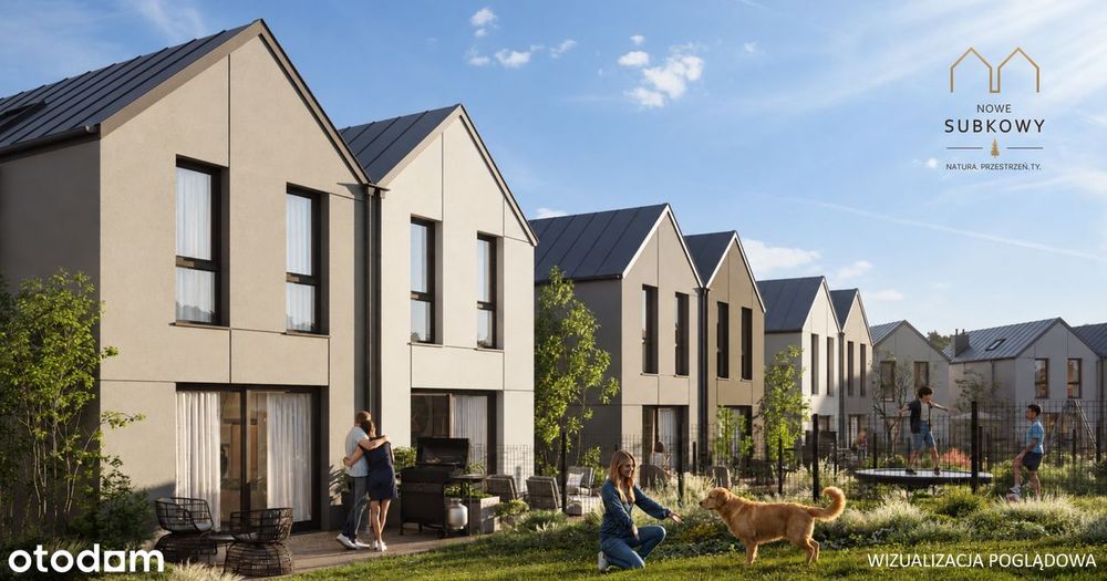Nowe Subkowy - Twój nowy dom przy lesie | 85 m² | blisko Tczew Gdańsk