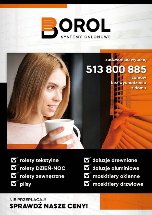 Rolety,moskitiery ,żaluzje, plisy