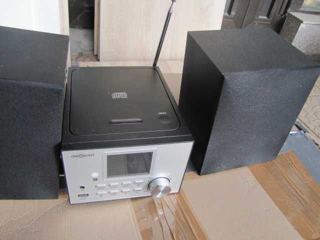 Wieża stereo radio internetowe OneConcept Streamo WLAN DAB+ UKF CD BT