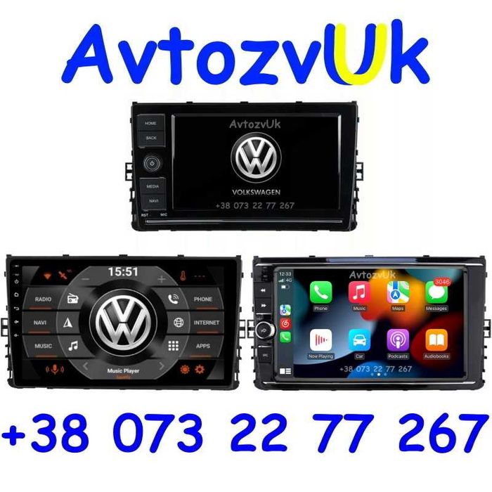 Магнитола T-CROSS Volkswagen T-ROC POLO JETTA GOLF VW ARTEON Android