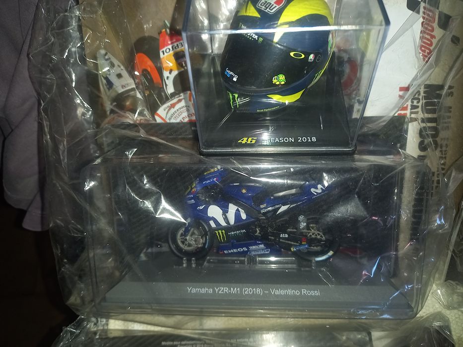 Miniaturas Valentino Rossi,Miguel Oliveira e Pedro Lamy