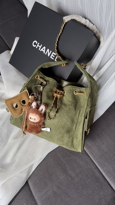 Сумка Chanel 25 Hobo Bag Olive Green / Khaki