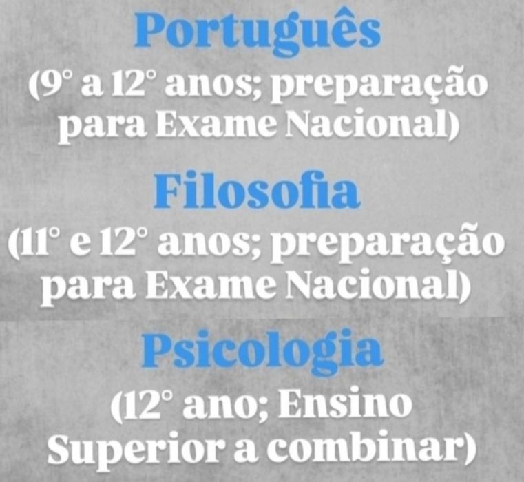 Explicações online - TODO O PAÍS - Português / Filosofia / Psicologia