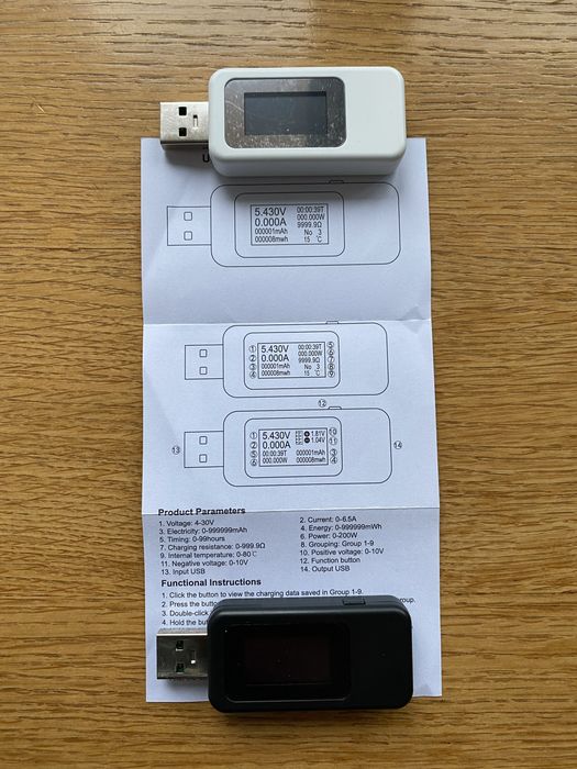 KWS-MX18L тестер USB