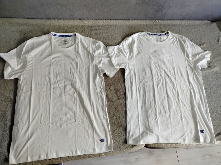 T-shirt S champion biały gładki koszulka komplet