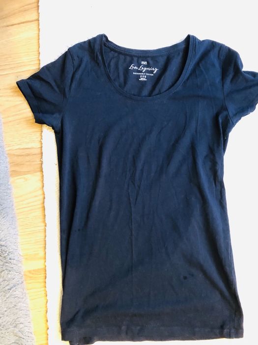 Granatowy t-shirt koszulka sportowa
