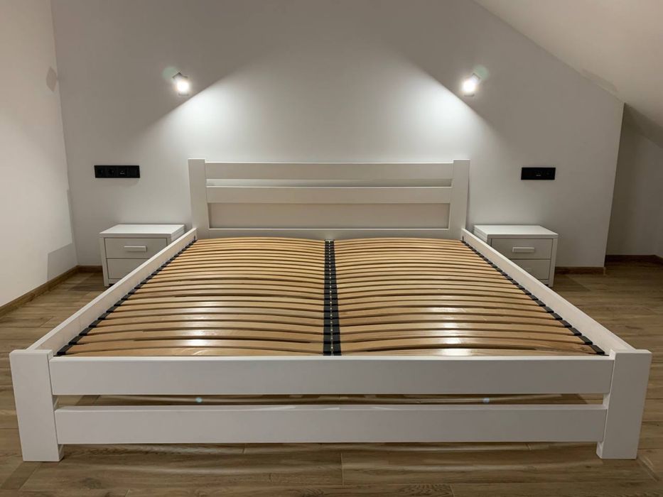 ЛІЖКА З ДЕРЕВА ціна від виробника, кровать з дерева двоспальне 160х200