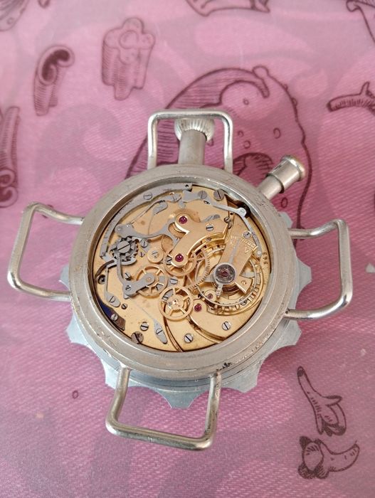 Cronografo Piloto militar. GEISMAR, CRONÓGRAFO A RETORNO, bombardeiro