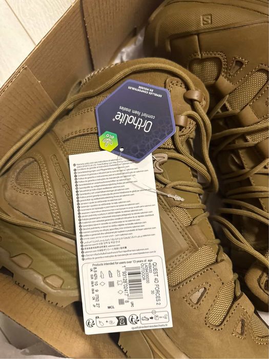 Salomon Quest 4D GTX Forces 2 Coyote ботинки берцы