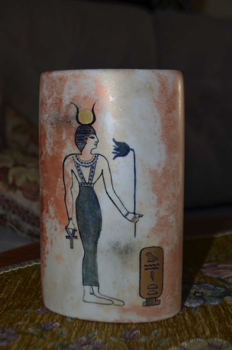 wazon flakon porcelana Tettau Bavaria podpis autora