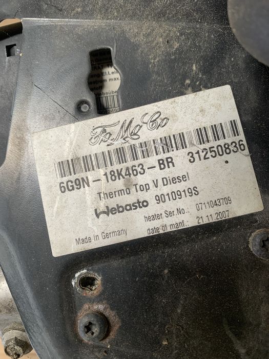 Webasto ogrzewanie postojowe Volvo xc70 ii v70 iii s80 2.4 d5 07-16R
