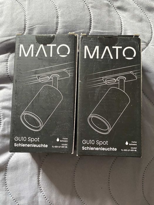 MATO - Reflektor szynowy GU10 - czarny