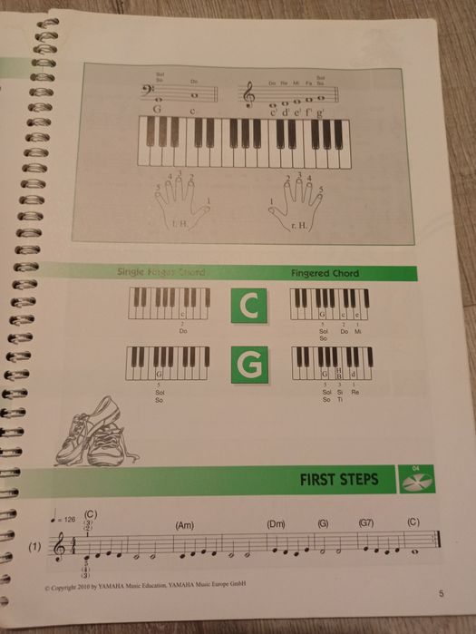 Książka do nauki gry na keyboardzie | Fun Key Keyboard 1. Yamaha