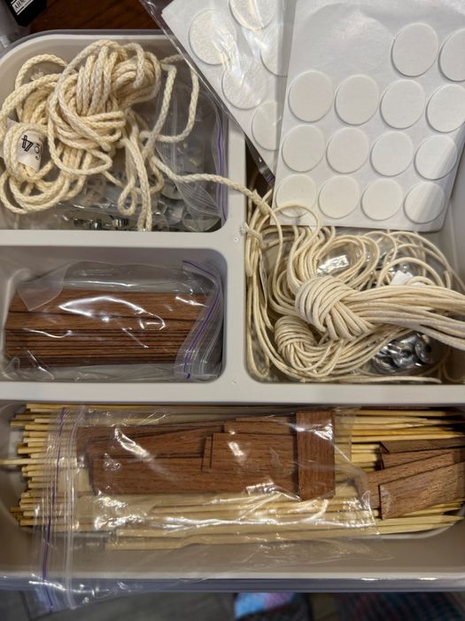 Гніт бавовняний , гніт деревʼяний, тримачі для гноту