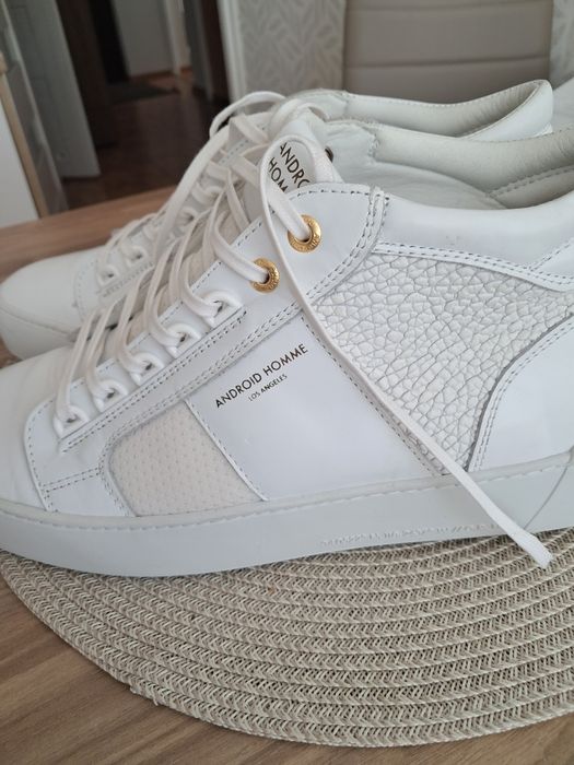 Buty sportowe męskie ze skóry naturalnej