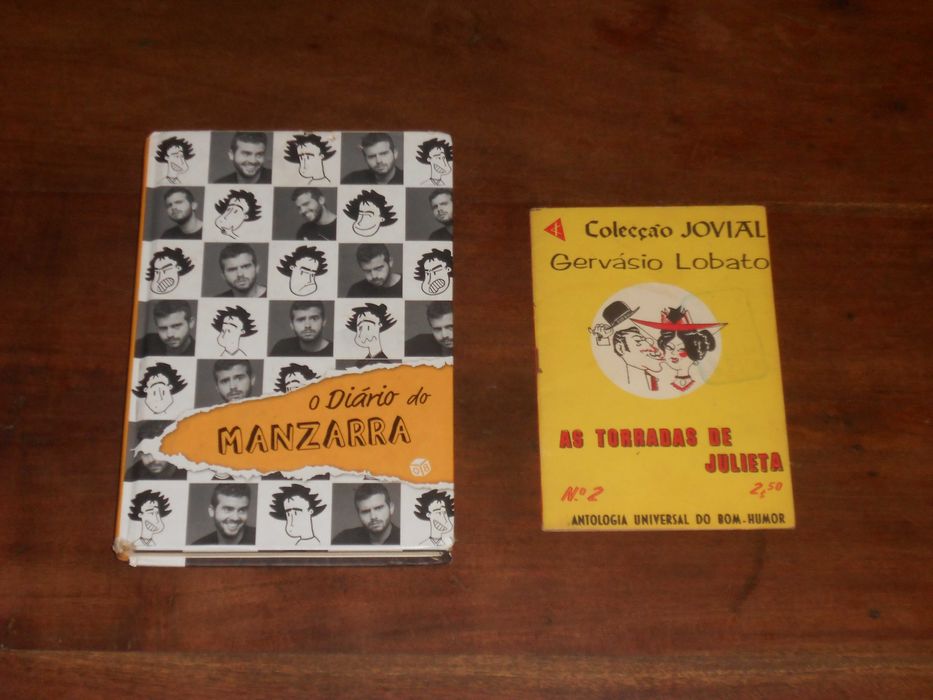Livros antigos comedia - humor Manzarra e Gervasio Lobato