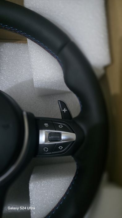 Volante + Airbag + Patilhas BMW E81/E82/E90/E91/X1/E70/E71 (Novo)