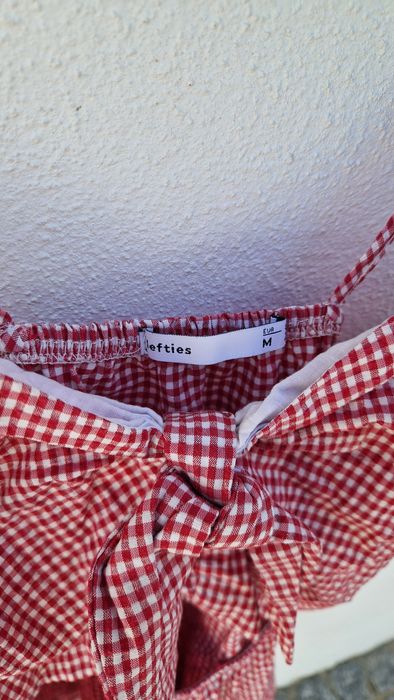 Macacão xadrez vermelho Lefties