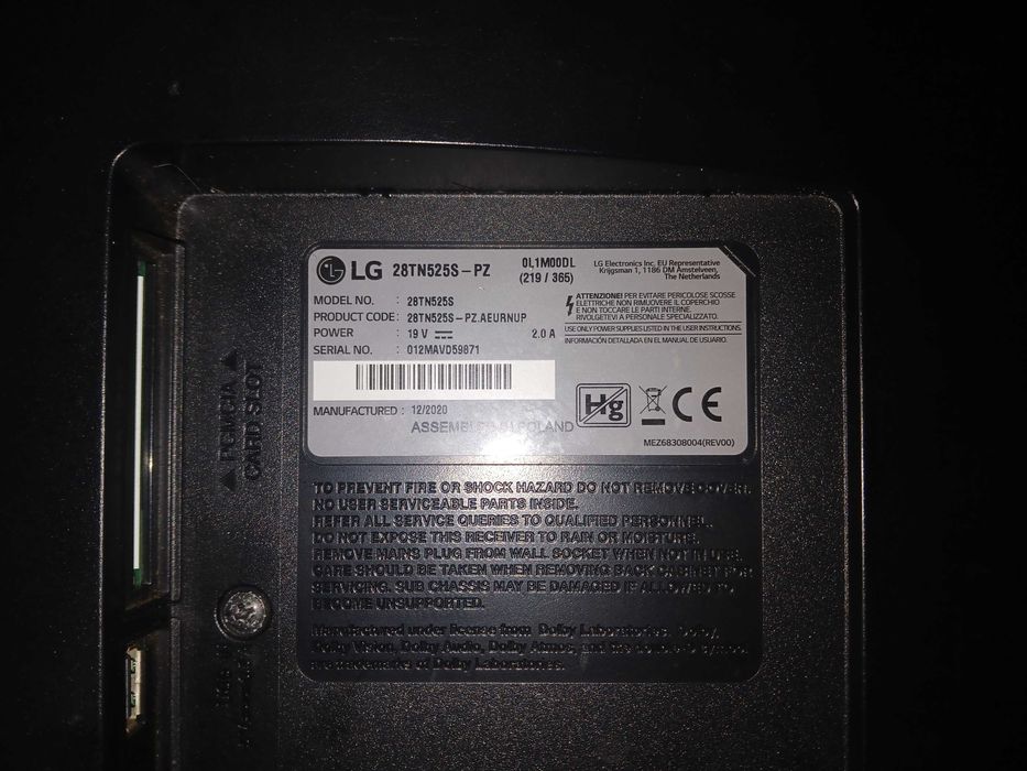 Smart tv led LG 28TN525S (28''-71cm)