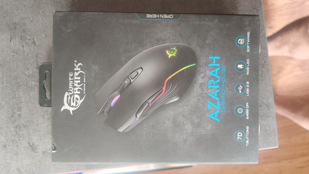 Myszka gamingowa White Shark AZARAH RGB Czarny