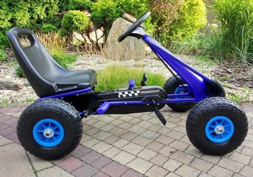 Gokart dla Dziecka Na pedały - Pompowane Koła - Mocna Rama