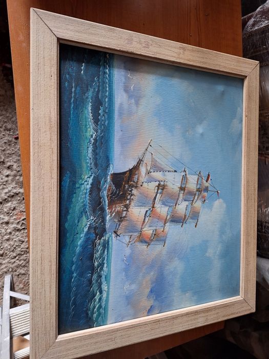 Quadro pintado a mao