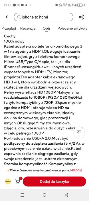 3in1 cable phone -HDTV