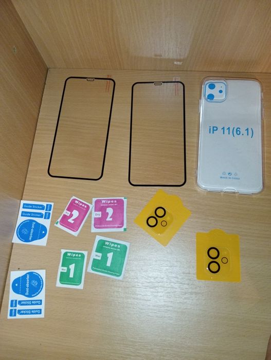 Capa, película de ecrã e câmara para iPhone 11