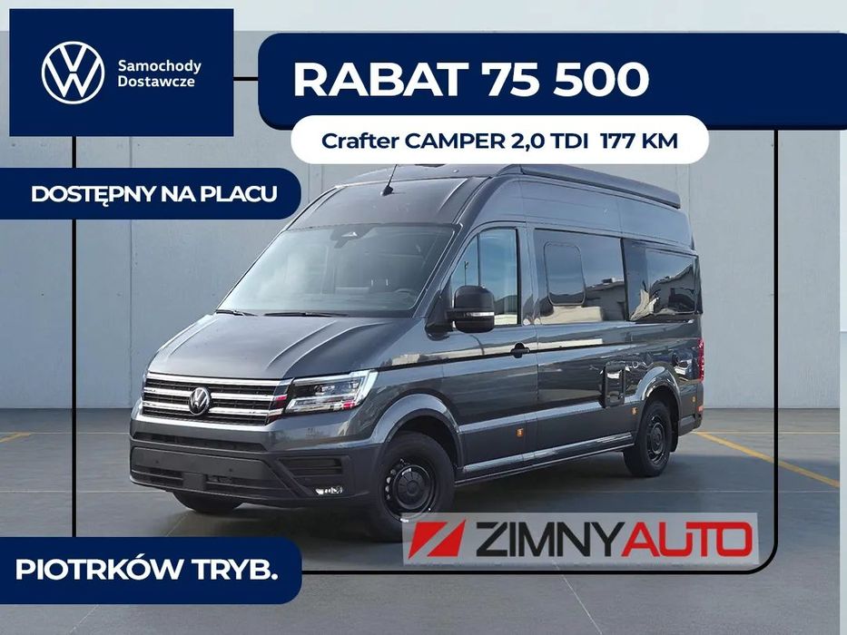 Volkswagen Crafter Furgon z ZABUDOWĄ KAMPER | 177KM 2,0 l TDI EURO VI-e SCR