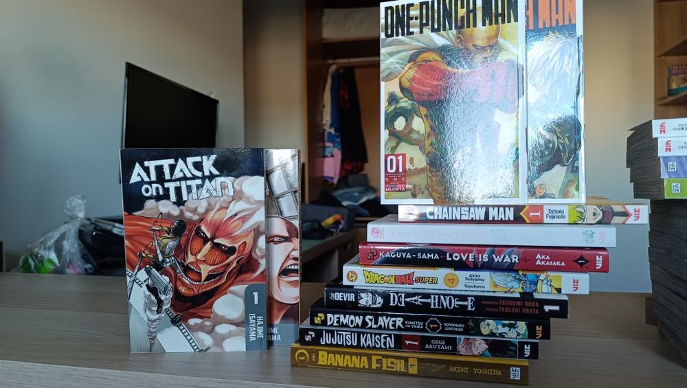 Mangas variados em lote ou individualmente