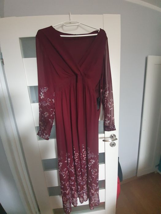 sukienka Vero Moda M bordowa