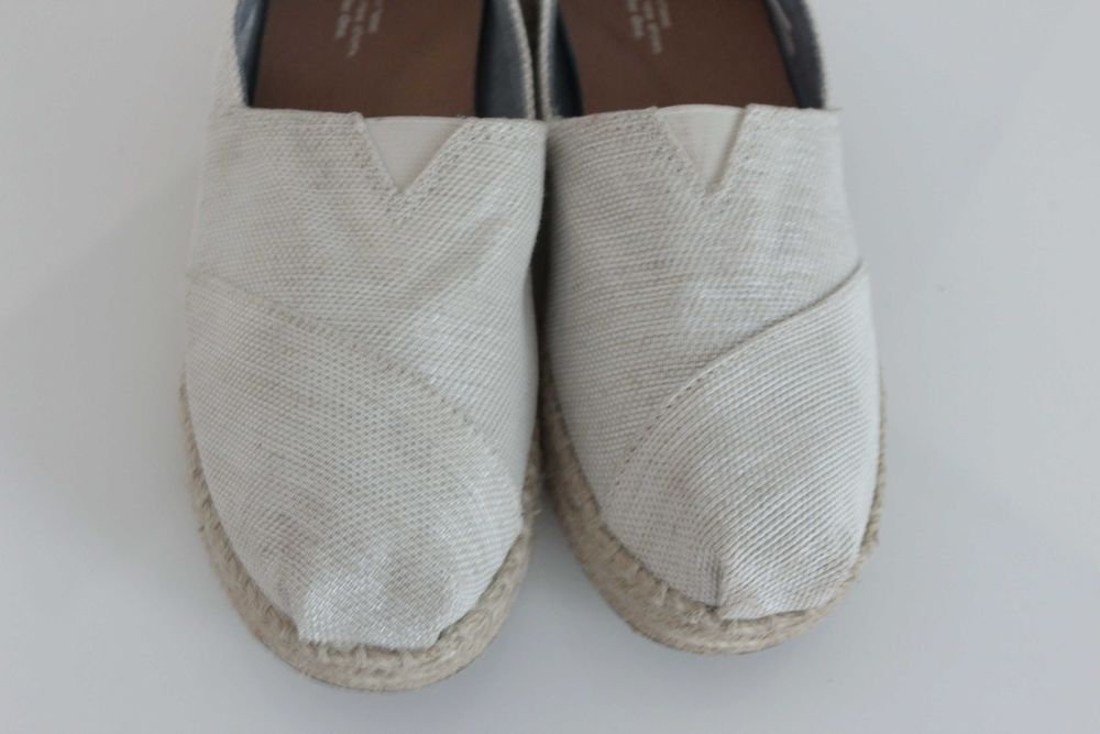 TOMS espadryle, platforma nieużywane bez wad 38,5