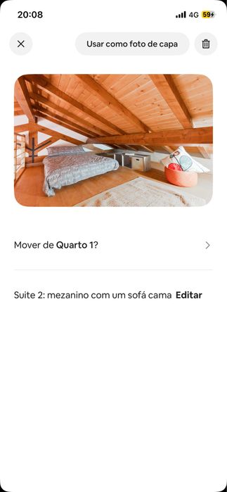 Sofa cama vermelho em otimo estado