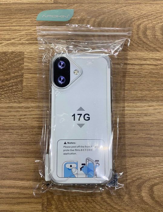 Capa de silicone reforçada para iPhone 17/iPhone Air/17 Pro/17 Pro Max