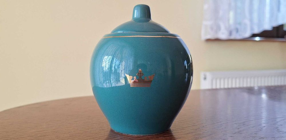 Zielona Porcelanowa Cukierniczka Jacobs