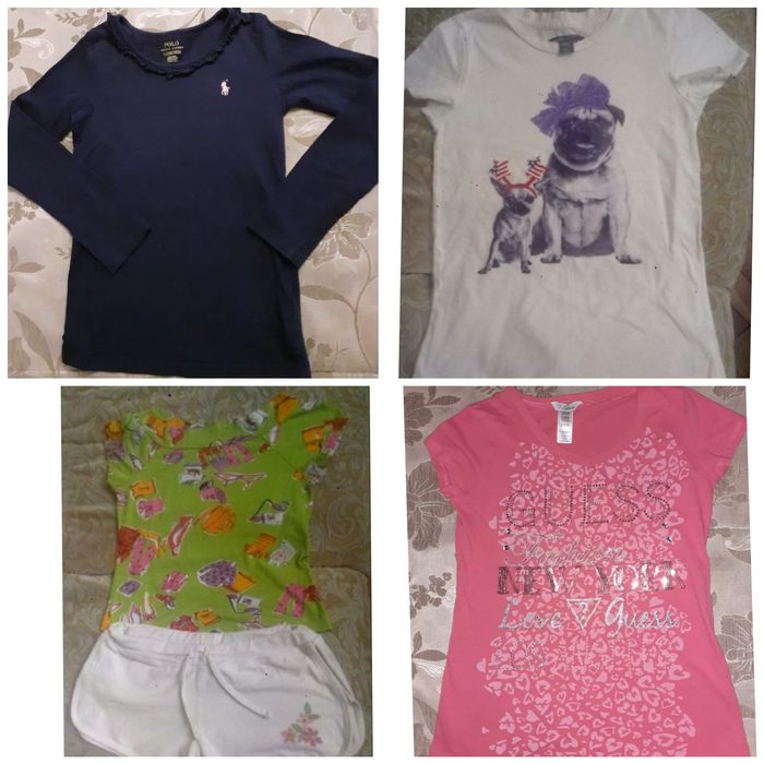 Футболка  платье 7-8лет GUESS оригинал Zara Cap Mayoral Ralph Lauren