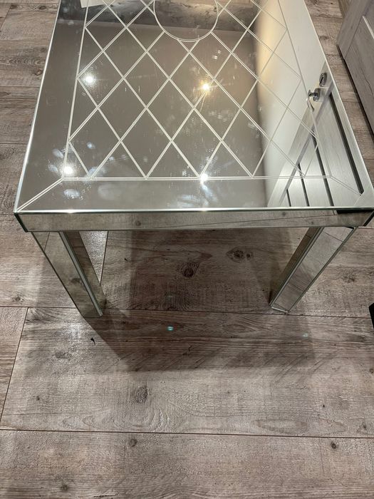 Ława glamour lustro