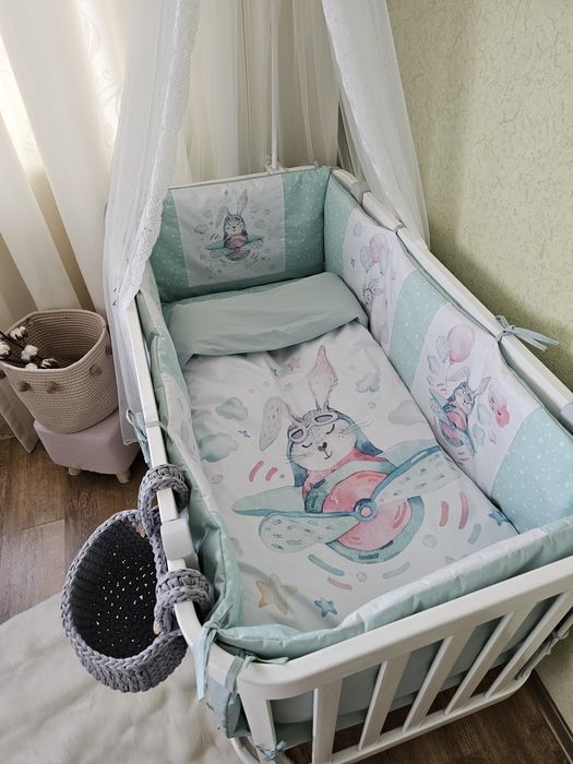 Кошик у ПОДАРУНОК Комплект бортиків Комплект бортиков,белье в детскую
