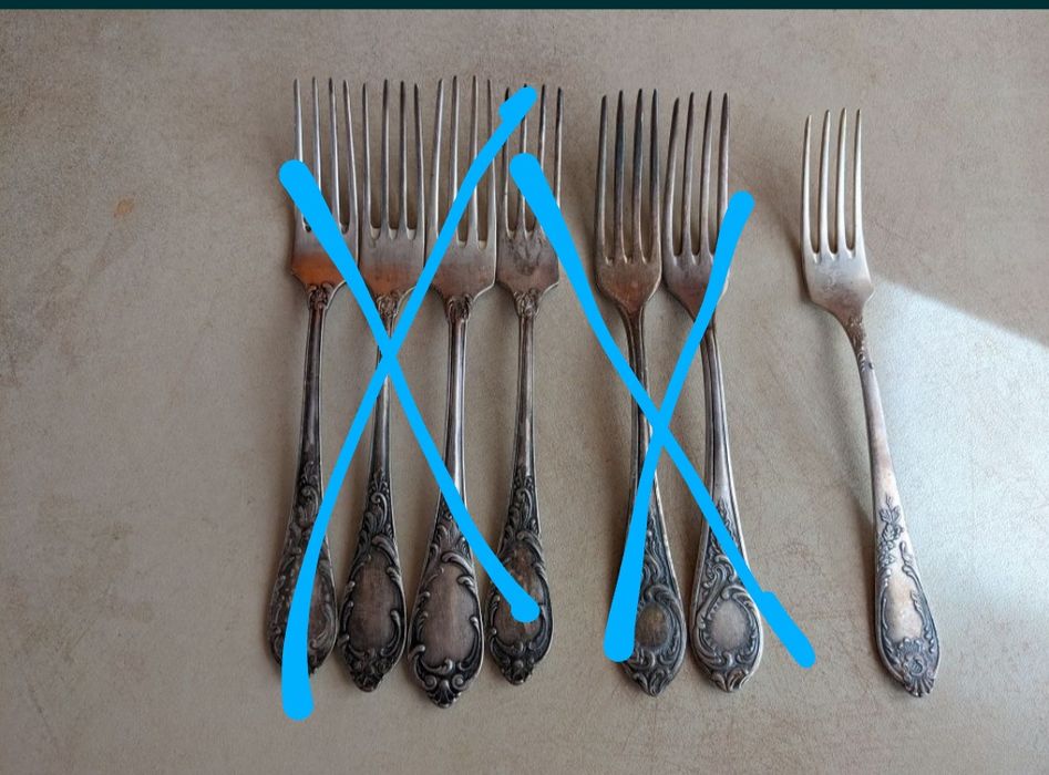 Столовые приборы ложки вилки лопатки мельхиоровые