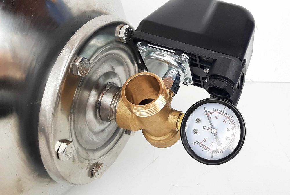 Гидроаккумулятор нержавеющий 50 л мембранный бак