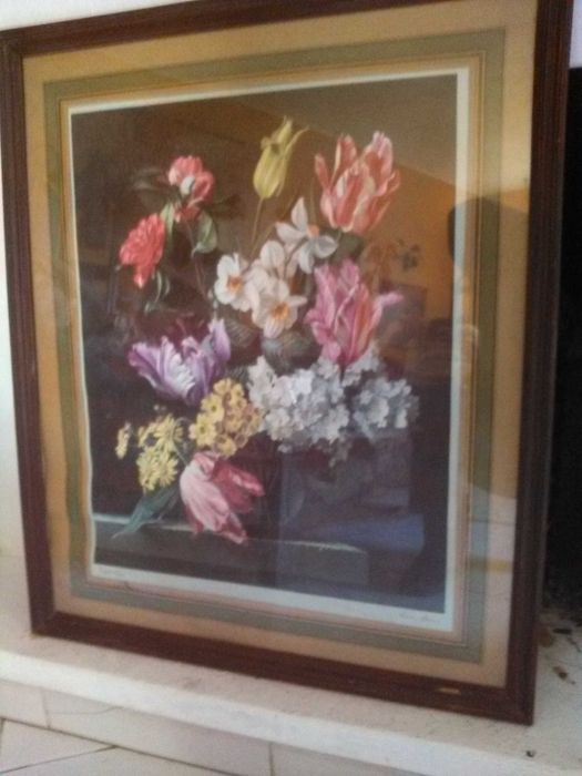 Quadros telas plantas artificiais relógio vasos loiças