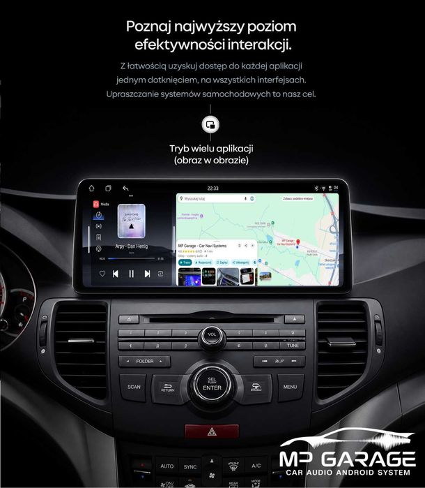 Honda Accord 8 Radio Nawigacja Android_13 12.3" Qualcomm CarPlay AndroidAuto Qled Montaż Gwarancja!!!