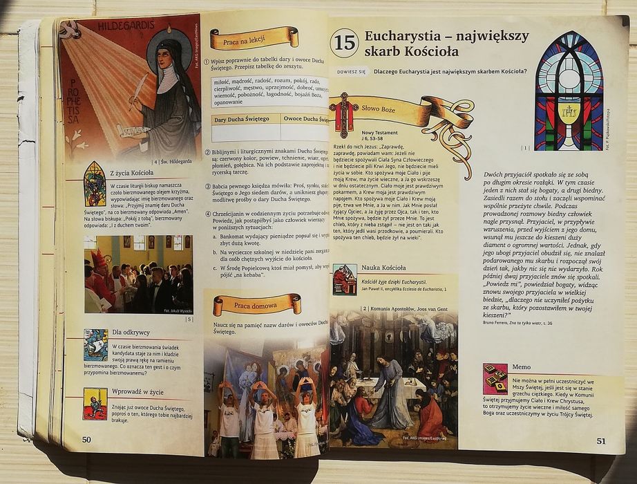 Religia. Klasa 6. Podręcznik:  "Wierzę w święty Kościół powszechny".