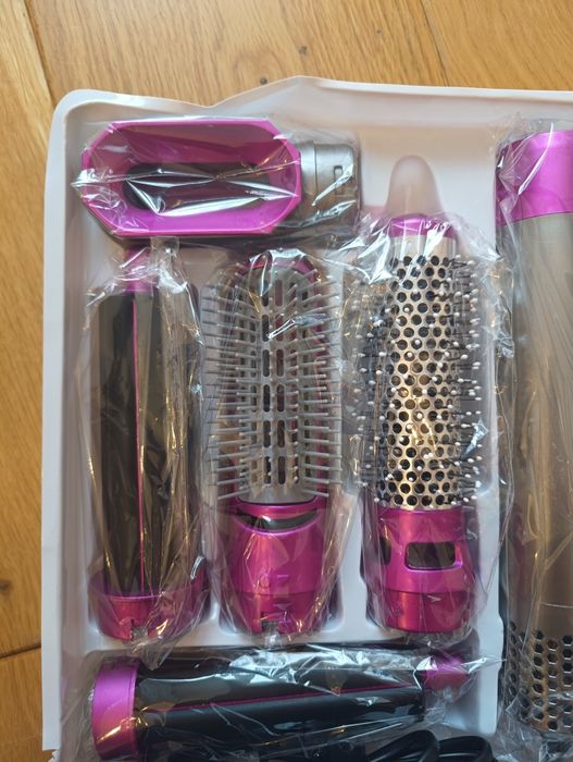 Suszarka, prostownica, lokówka, zestaw do włosów 5w1, na prezent