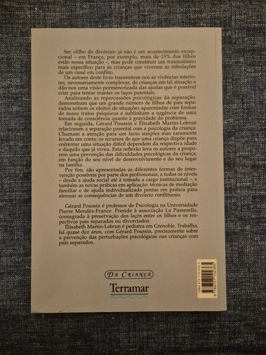 Livro Os Filhos do Divórcio - Psi. Sep. Parental (portes incluídos)