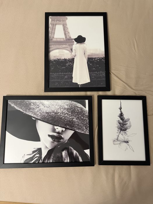 Plakaty obrazy w czarnych ramkach