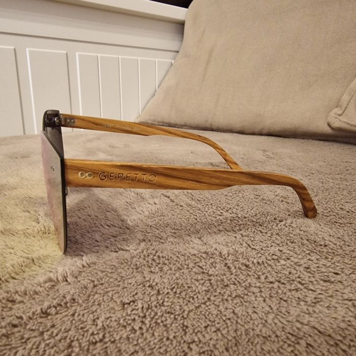 Okulary gepetto drewniane