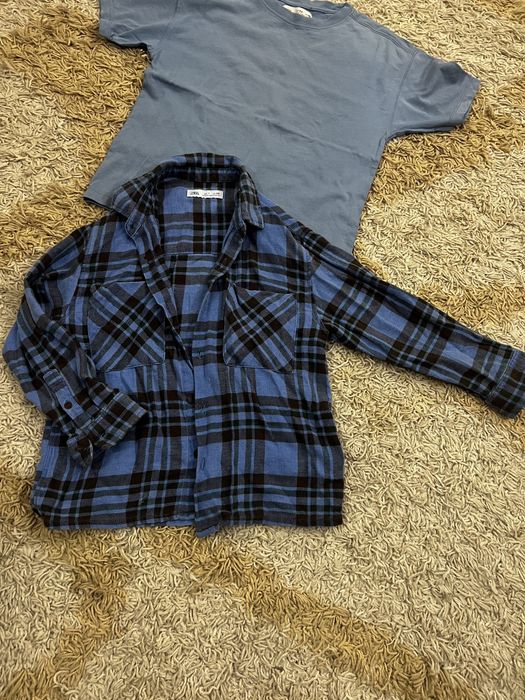 Стильна сорочка zara 120см на хлопчика на 6-7р.